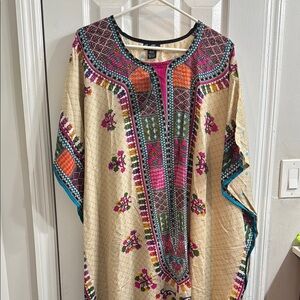 Colorful Embroidered Kaftan